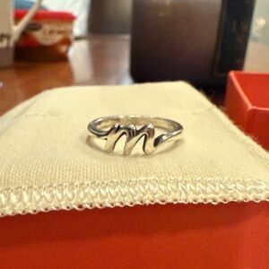 James Avery | m letter ring | size 8